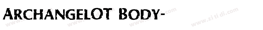 ArchangelOT Body字体转换
